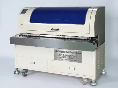 电缆剥皮编织屏蔽层刷扭一体机 高效工业线束制造 CS-BST007