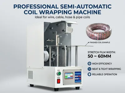 半自动电缆缠绕包装机 220V 30KG WPM-120X Thumb
