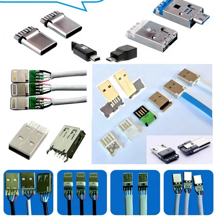 半自动 USB 连接器电缆焊锡机， USB 线材制造机， TinPcb/LED/机器人焊接机