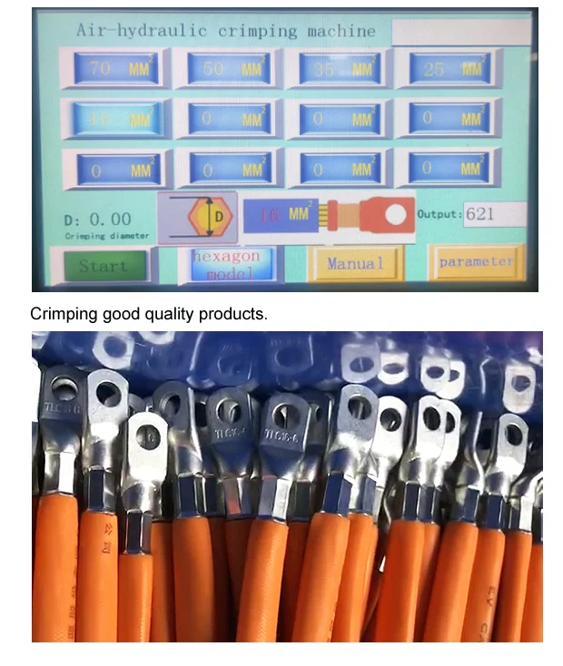 sample of Hydraulic Terminal Crimping Machine, 50t Terminal Crimping Machine, Cable Lugs Crimping Machine 液压端子压接机、50t 端子压接机、电缆接线片压接机样品