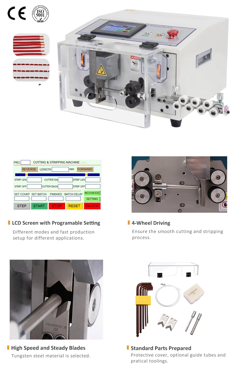 Touch Screen Control Wire Stripping Cutting Machine for 0.1-10mm2 WPM-JES AWG7-AWG28 220V 110V Optional, Wire Cutting And Stripping Machine, Automatic Wire Cable Cutting And Stripping Machine, Wire Stripping Machine 触摸屏控制剥线切割机,适用于 0.1-10mm2 WPM-JES AWG7-AWG28 220V 110V 可选,切割剥线机,自动电线电缆切割剥皮机,剥线机