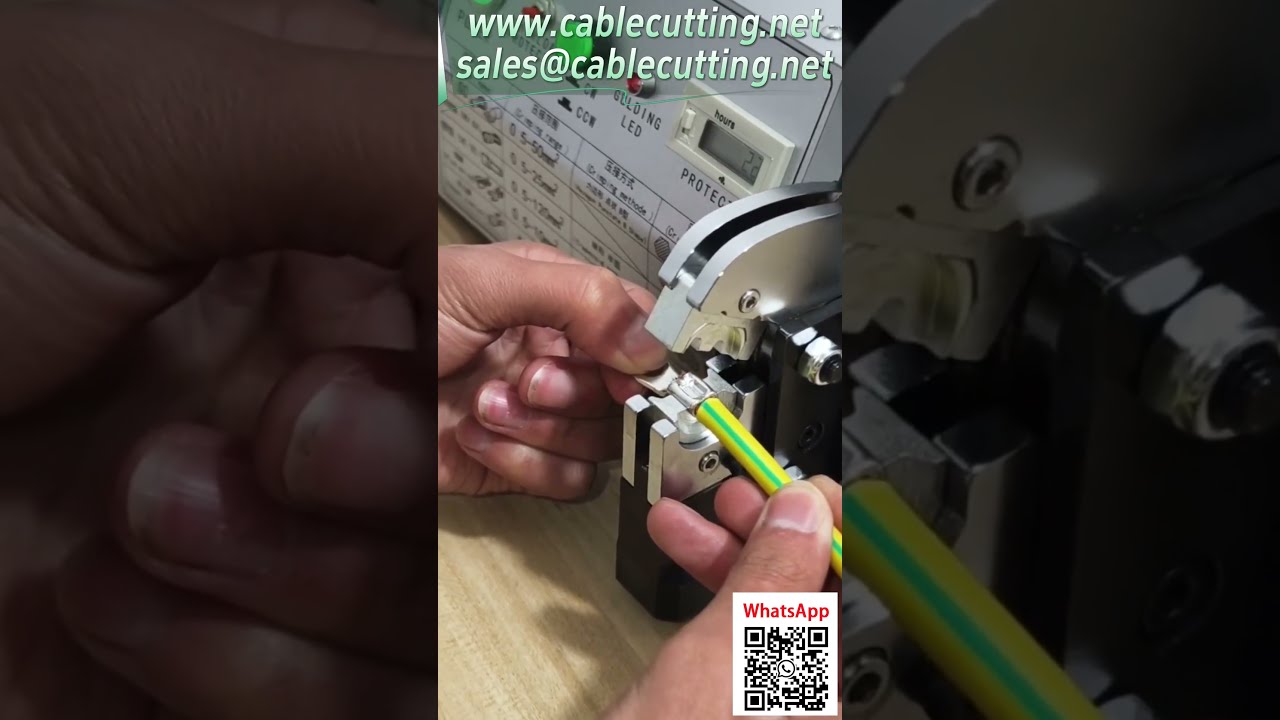 純電動端子壓接機｜0.5-70平方毫米寬範圍壓接，高效精準