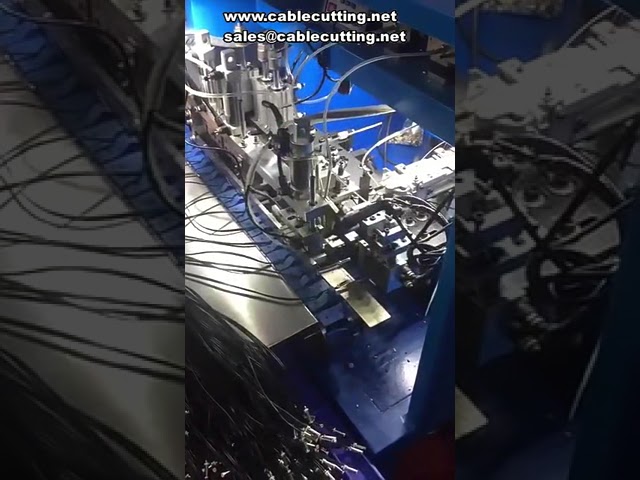 大型护套线剥线扭线镀锡机，多芯线剥线扭线一体机
