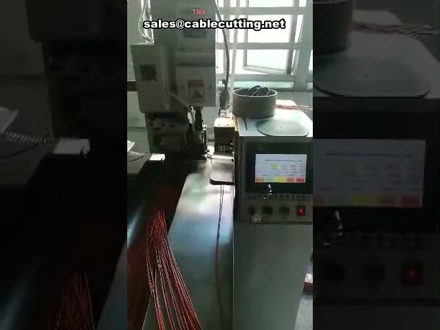 全自动双端压接机 | 裁线剥皮压接一体机，高效线束加工