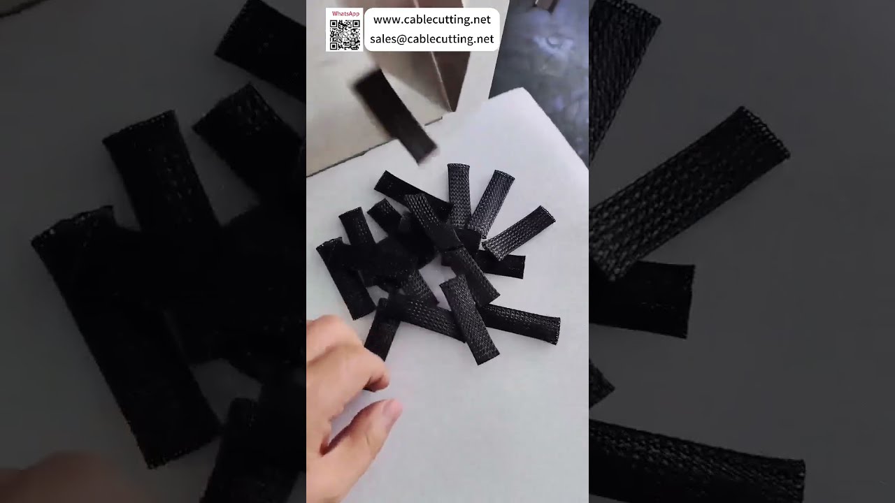 半自动热缩管切割机 | 加热丝与编织网精准切割设备