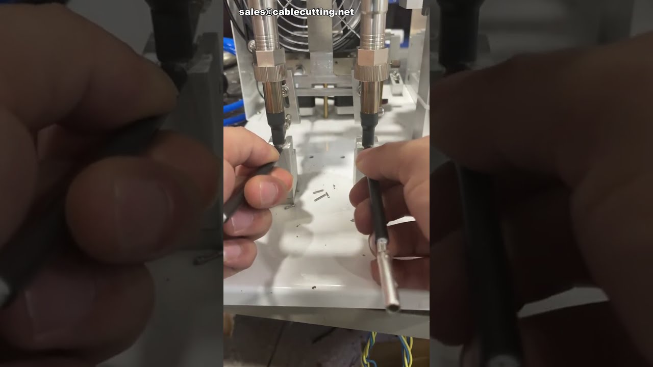 半自动双枪焊锡机：端子镀锡效率翻倍 #工厂 #机器