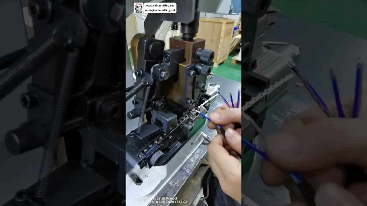 双工位压接机｜圆形护套2芯电缆剥线及双端子压接工具（短款）