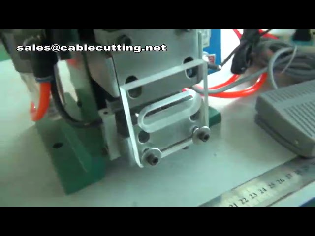 Vertical Type Wire Stripping Machine semi automatic Electric Wire Barker Machine, Vertical Type Wire