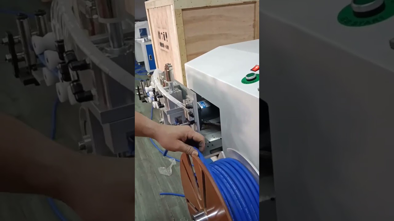 Rubber Hose Automatic Meter Counting, Sorting, Cutting & Coiling Machine with Precise Metering