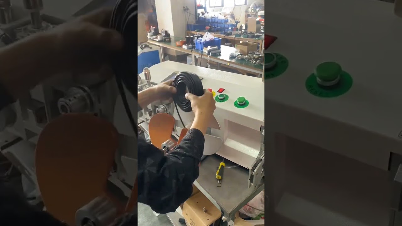 Automatic Meter Counting, Traversing, Cutting, Wire Winding & Tying Machine #automobile #machine