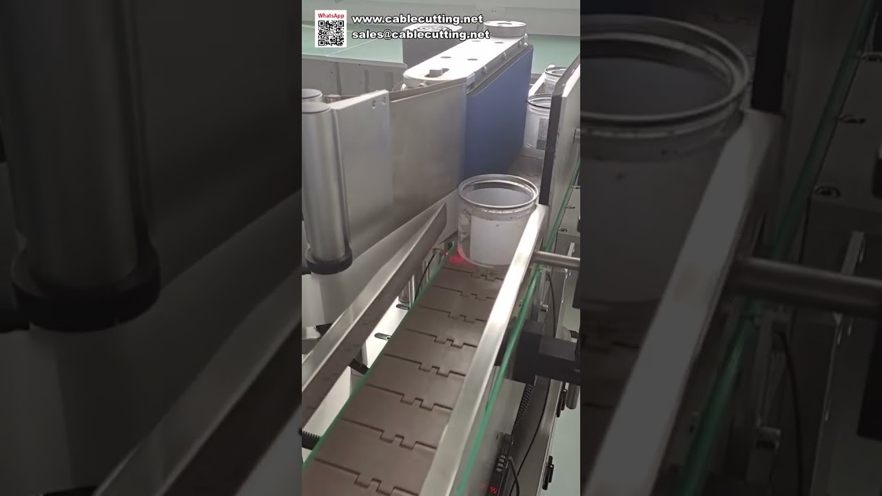Fully Automatic Round Bottle Labeling Machine Efficient Sticker Applicator for Production Line