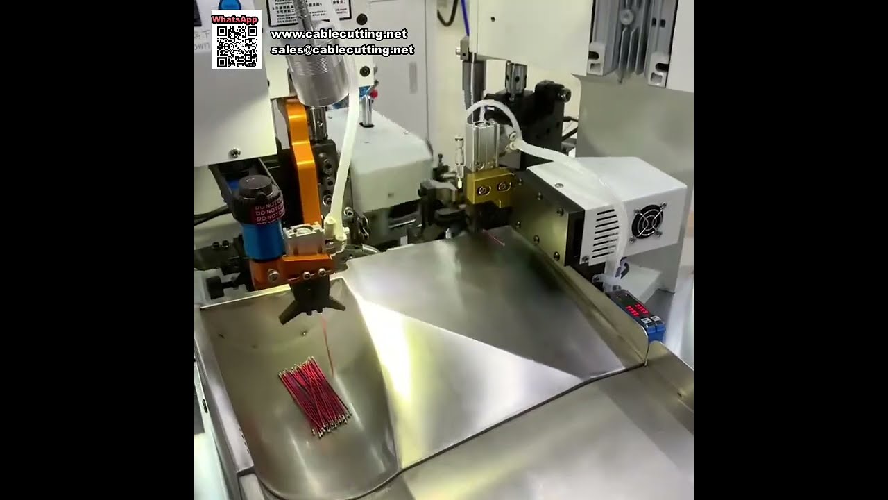 双头端子压接机，一次成型高效快速，线束加工首选设备