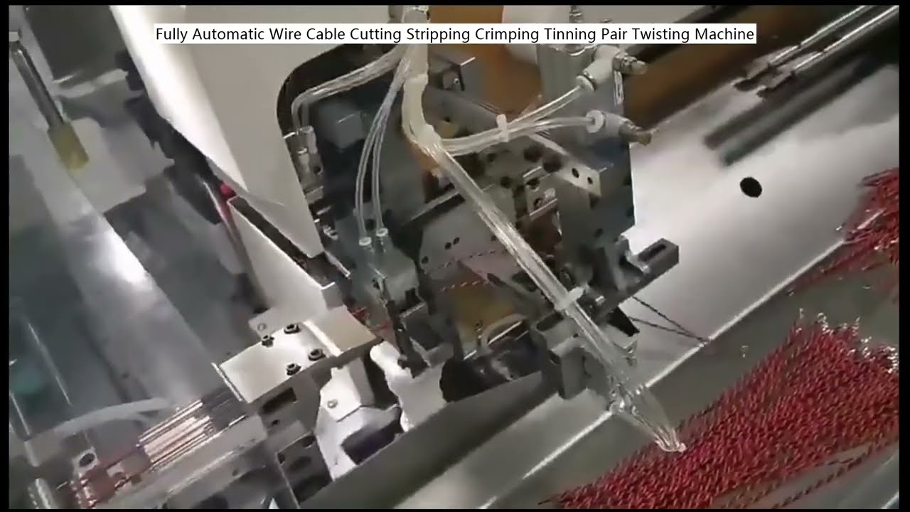 全自动电线电缆裁切剥皮压接镀锡绞线机