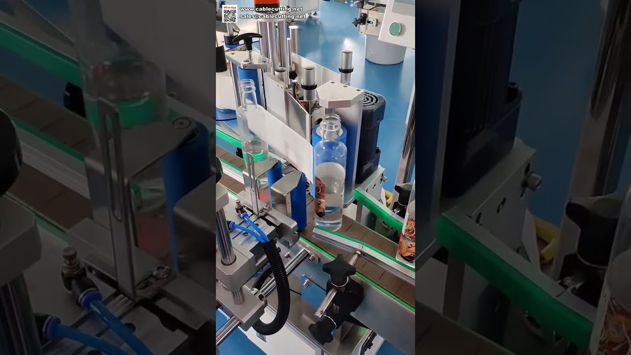 High Speed Water Bottle Labeling Machine Automatic Round Bottle Sticker Applicator for Beverages