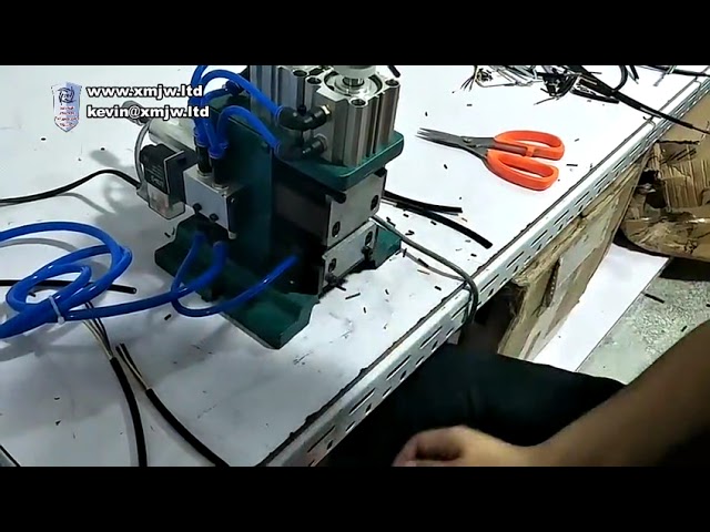 3F电缆制造设备：手动气动剥线扭线机，高效线缆加工利器