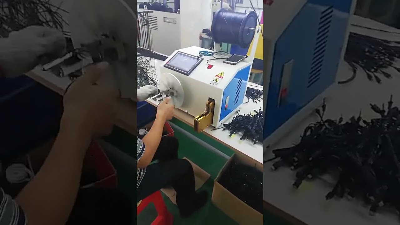 热销全自动电缆绕线扎线机 | 高效电线卷绕包装设备