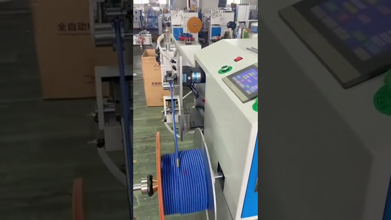 RVV电缆智能计量与卷绕设备 | 高效整洁的自动化包装方案