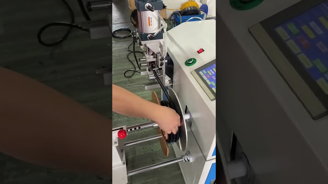 多功能卷线机：精准计量、调速自如、整齐分拣 #工厂设备
