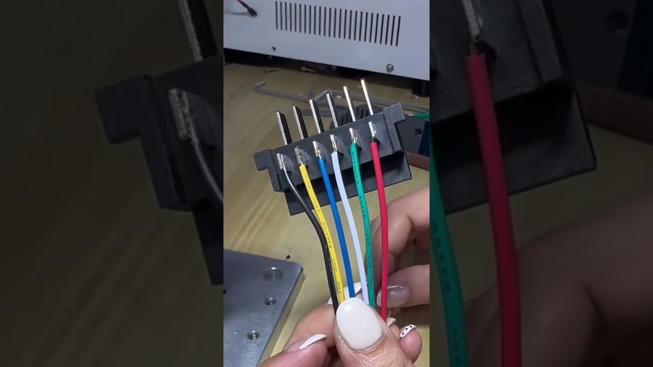稀有六触点端子焊接工艺实时线束电阻焊接视频