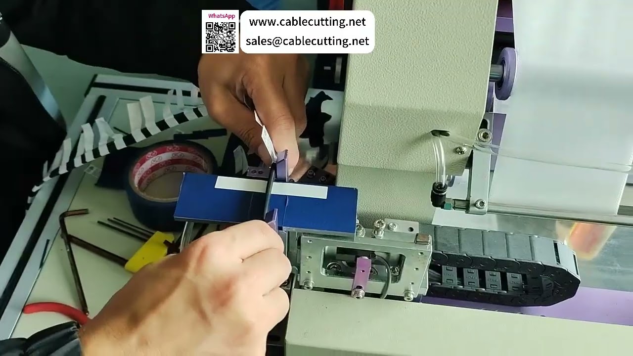 线材折标贴标机 — 三合一自动线缆贴标