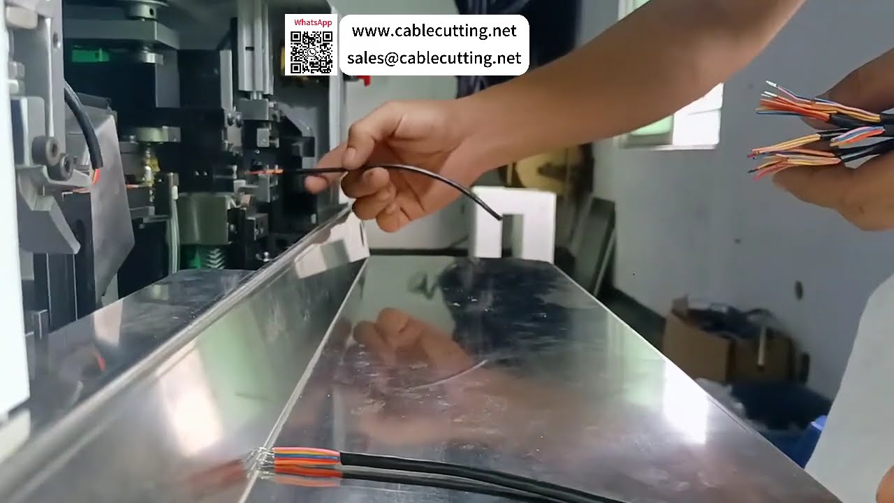 多芯电缆剥皮镀锡机 5芯标准高效加工工具