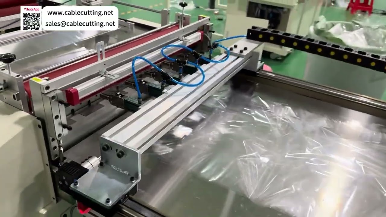 软硬长料专用机械臂牵引自动收卷切台