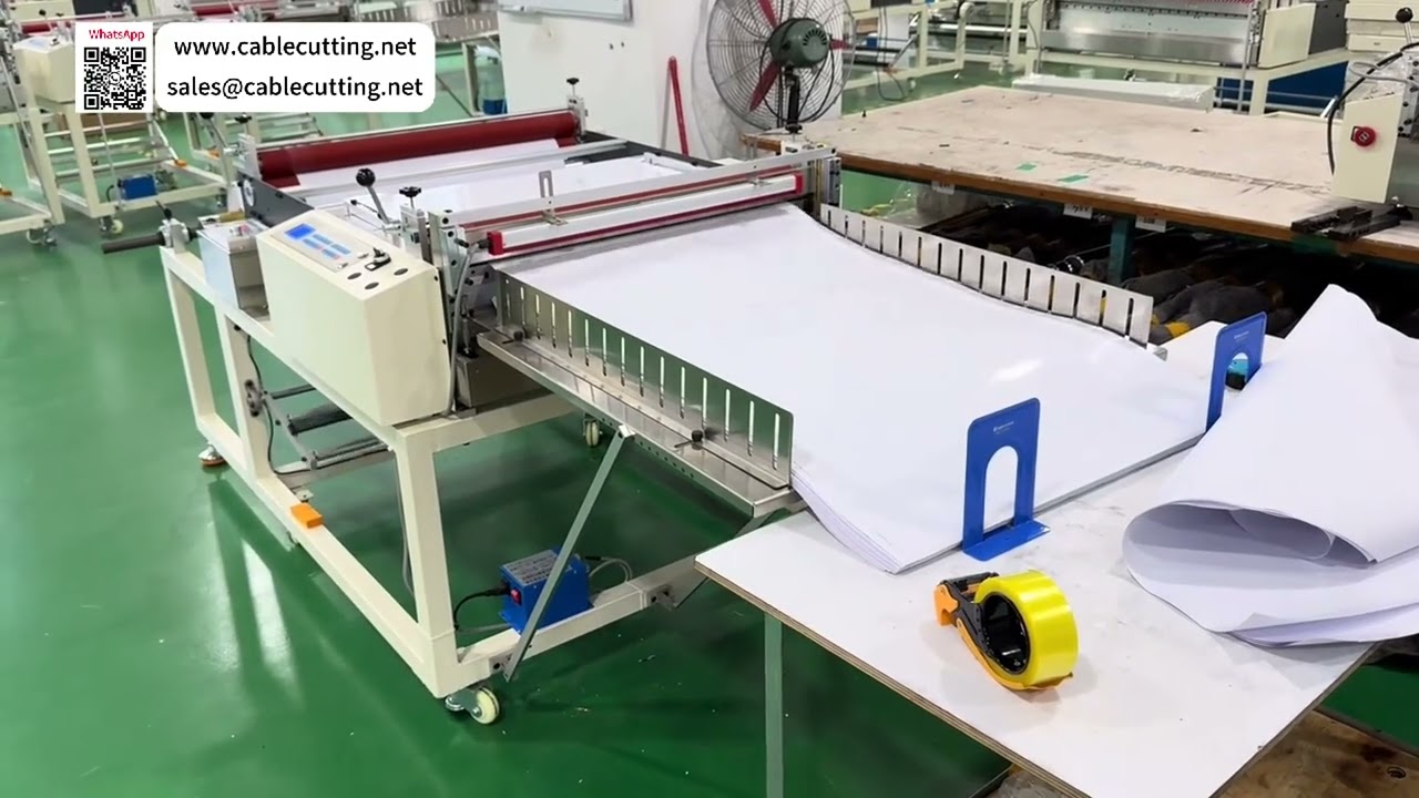 PVC Material Emergency Cutting Service Auto Sheet Cutter Testing Ops Custom Cut Machine