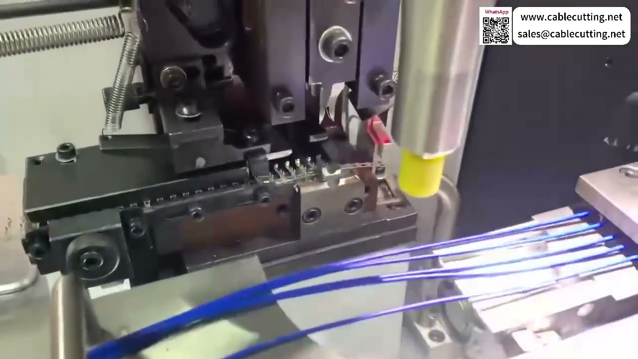 Fully Automatic 5 Wire Crimping Tinning Machine Operations Smooth Speed Auto Custom Set