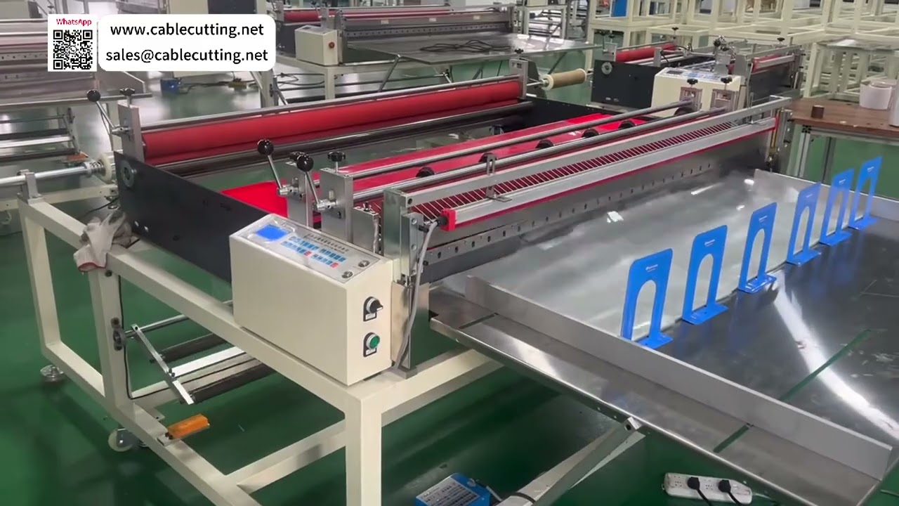 PET Release Film Slitting and Transverse Sheet Cutting Process Machinery Operating Setup