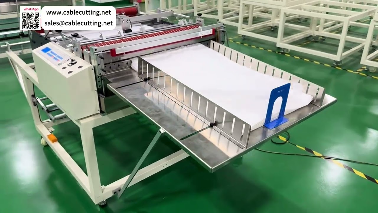 35g Non Woven Fabric Smooth Precision Automatic Sheet Cutting Operations Machine System