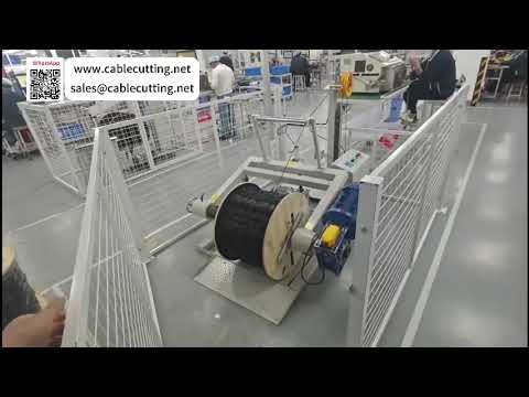 300KG Capacity Wire Pay Off Machine with Safety Fence for Secure Factory Operations