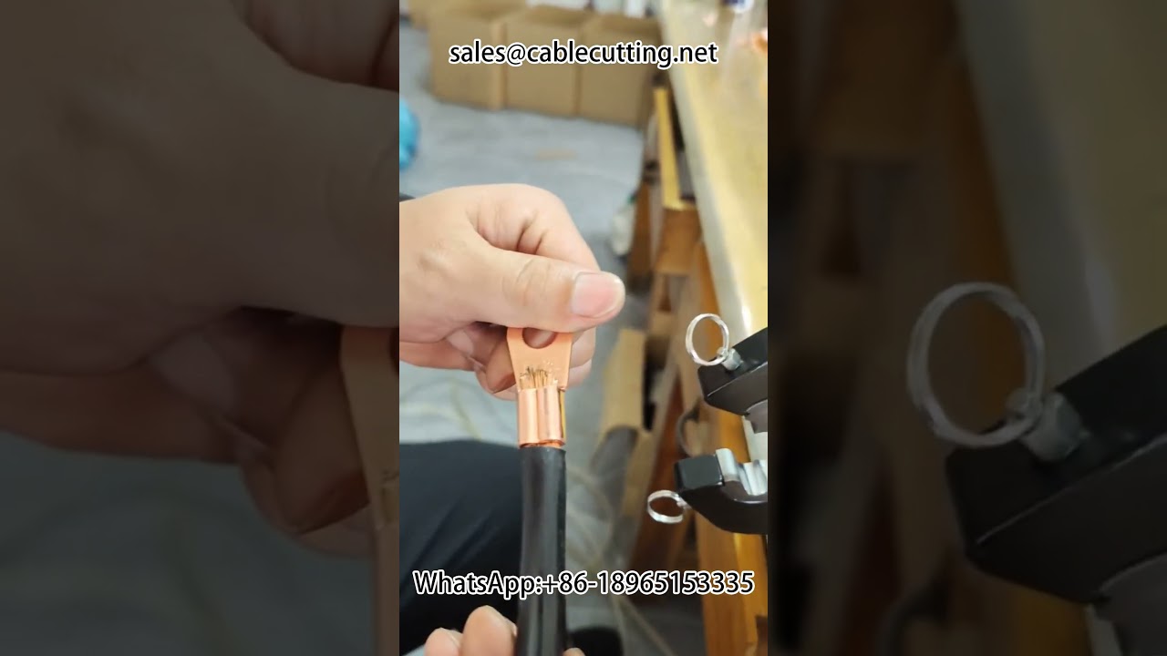 气动压接机120L：一次成型压接菲尼克斯加厚开口鼻端子