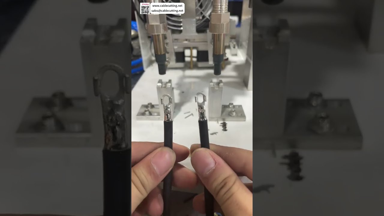 半自动端子焊接机 双枪加锡 焊接效率翻倍 - 短款